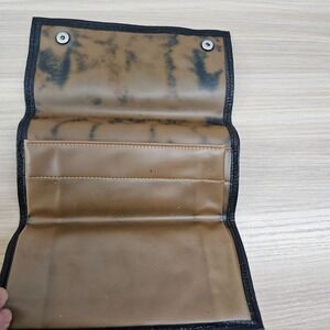 Vintage Mens Wallet Black NOYMER Gloving Leather Trifold Long Classic ENGLAND